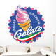 Ice Cream Label Vector Wall Decal