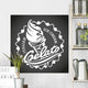 Ice cream label. Vector illustration Wall Decal