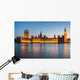 London at night: Houses of Parliament and Big Ben Wall Decal