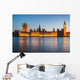 London at night: Houses of Parliament and Big Ben Wall Decal