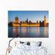 London at night: Houses of Parliament and Big Ben Wall Decal