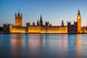 London at night: Houses of Parliament and Big Ben Wall Decal