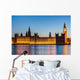 London at night: Houses of Parliament and Big Ben Wall Decal