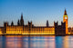 London at night: Houses of Parliament and Big Ben Wall Decal