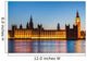 London at night: Houses of Parliament and Big Ben Wall Decal