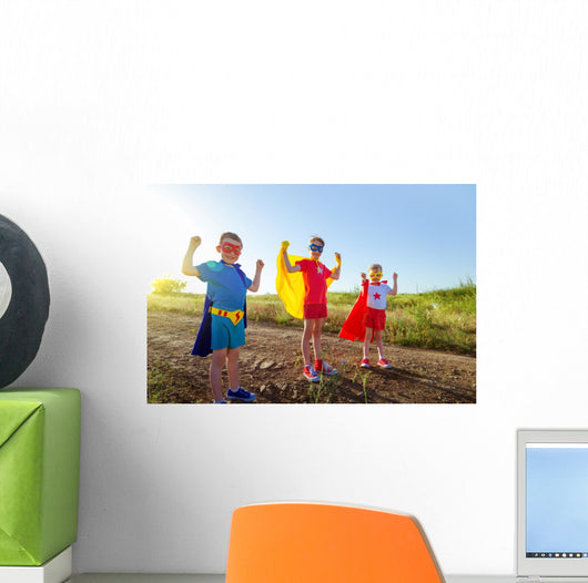 Children Superheroes Wall Decal