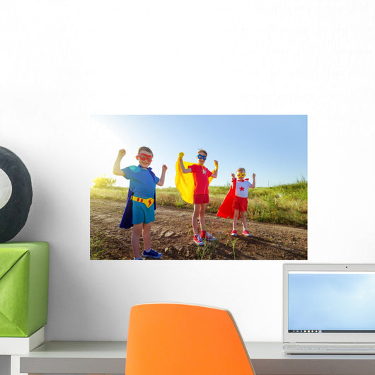 Children Superheroes Wall Decal