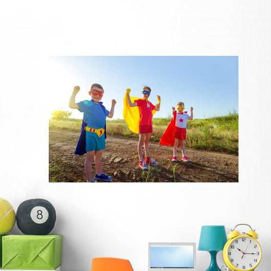 Children Superheroes Wall Decal