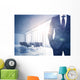 Businessman Sunny Office Wall Decal