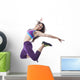 Chica Saltando Wall Decal