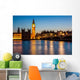 London at night: Houses of Parliament and Big Ben Wall Decal