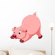 Cute Pig Cartoon Wall Decal