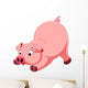 Cute Pig Cartoon Wall Decal