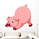 Cute Pig Cartoon Wall Decal