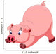 Cute Pig Cartoon Wall Decal
