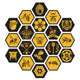bee and honey Wall Decal