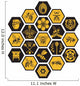 bee and honey Wall Decal