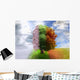 Four Season Tree Photo Wall Decal