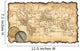 Ancient Map of the World Compass Wall Decal