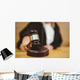 Hand about to Bang Wall Decal