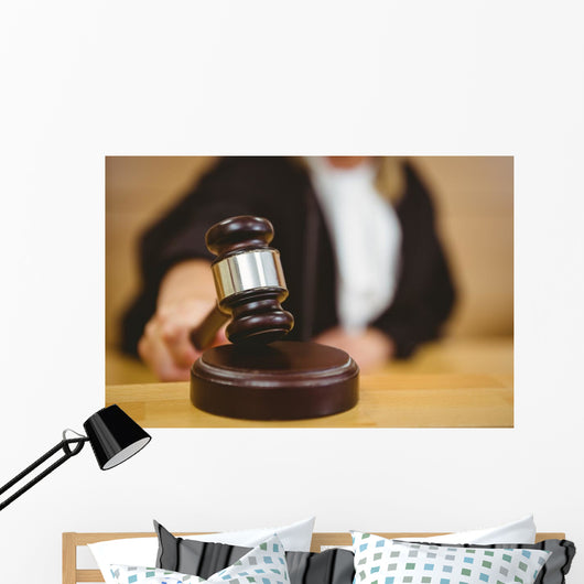 Hand about to Bang Wall Decal