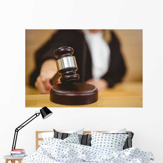 Hand about to Bang Wall Decal