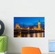 London at night: Houses of Parliament and Big Ben Wall Decal