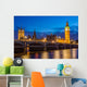 London at night: Houses of Parliament and Big Ben Wall Decal