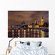 Big Ben and Westminster Bridge at night, London, UK Wall Decal