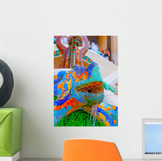 Famous Lizard Park Guell Wall Decal