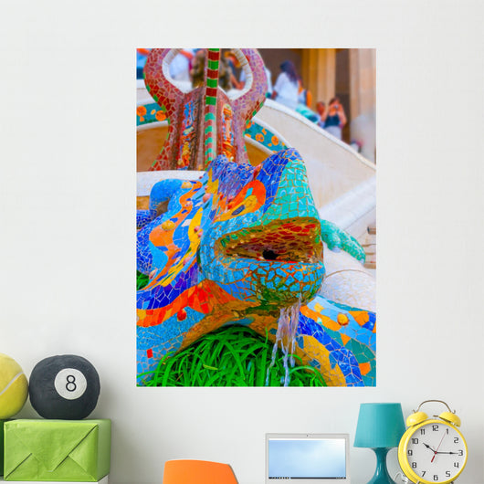 Famous Lizard Park Guell Wall Decal