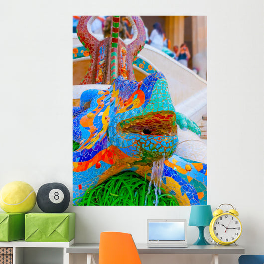 Famous Lizard Park Guell Wall Decal