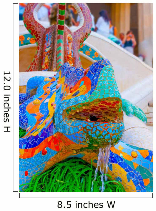 Famous Lizard Park Guell Wall Decal