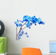 blue orchid flowers Wall Decal