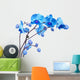 blue orchid flowers Wall Decal