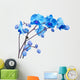 blue orchid flowers Wall Decal