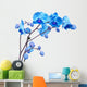 blue orchid flowers Wall Decal