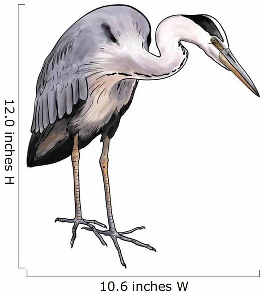 Grey heron Wall Decal
