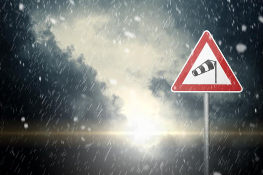 Blizzard Bad Weather Caution Risk Wall Decal