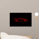 Stylized Sports Car Coupe Wall Decal