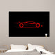 stylized sports car coupe Wall Decal