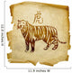 Tiger Zodiac icon, isolated on white background. Wall Decal
