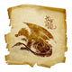 Dragon Zodiac icon, isolated on white background. Wall Decal