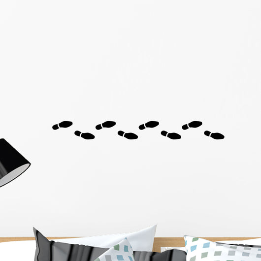 Spur, Schuhabdruck, Businesschuhe, Vektor, schwarz, freigestellt Wall Decal