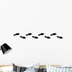 Spur, Schuhabdruck, Businesschuhe, Vektor, schwarz, freigestellt Wall Decal