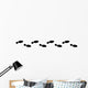 Spur, Schuhabdruck, Businesschuhe, Vektor, schwarz, freigestellt Wall Decal