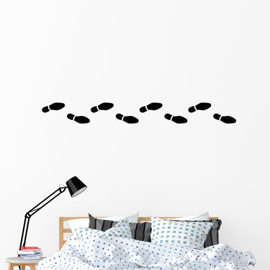 Spur, Schuhabdruck, Businesschuhe, Vektor, schwarz, freigestellt Wall Decal