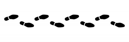 Spur, Schuhabdruck, Businesschuhe, Vektor, schwarz, freigestellt Wall Decal