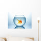 Fish bowl with gold fish Wall Decal