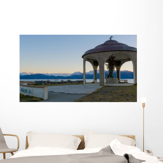 Seaman's Memorial in WInter Wall Decal
